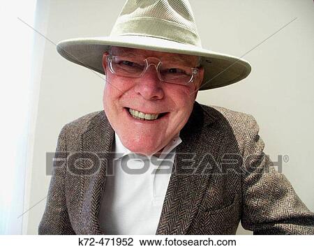 Stock Image - Happy Senior Citizen. Fotosearch