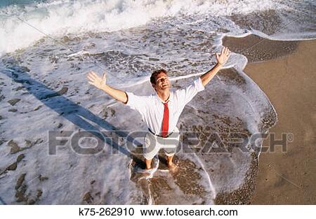 Happy to be at the beach View Large Photo Image Stock Image - Happy to be at the beach. Fotosearch