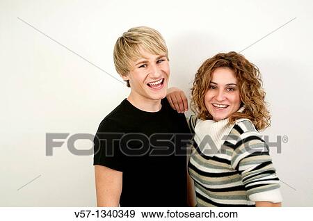 Stock Photo - Happy young couple. Fotosearch