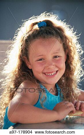 Picture - Happy young girl. Fotosearch