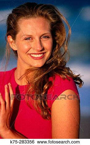 Happy young woman View Large Photo Image Stock Photograph - Happy young woman. Fotosearch
