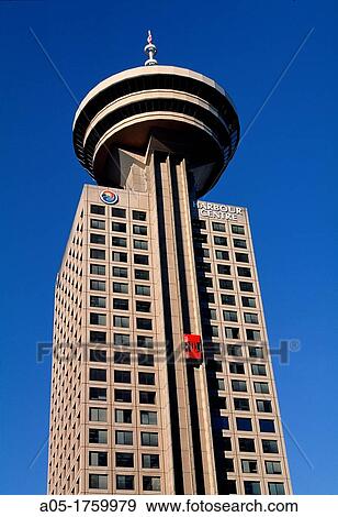 Harbour centre Vancouver Brittish Columbia Canada. View Large Photo Image Stock Photo - Harbour centre Vancouver Brittish Columbia Canada.. Fotosearch