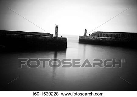 Stock Photo - Harbour, Tapia de Casariego, Asturias, Spain. Fotosearch