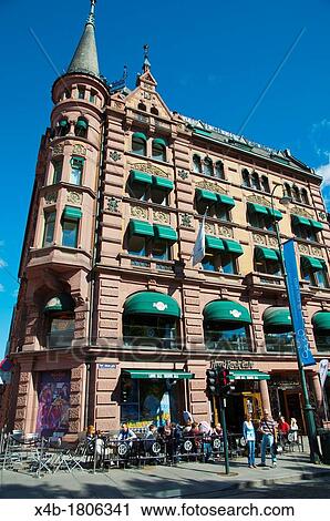 Hard Rock Cafe along Karl Johans Gate street Sentrum central Oslo Norway Europe View Large Photo Image Stock Image - Hard Rock Cafe along Karl Johans Gate street Sentrum central Oslo Norway Europe. Fotosearch