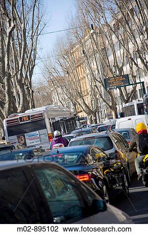 hard traffic in the downtown of Rome View Large Photo Image Stock Image - hard traffic in the downtown of Rome. Fotosearch