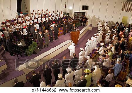 Harlem Mass, Gospel at Greater Refuge Temple Church, New York City, USA View Large Photo Image Stock Image - Harlem Mass, Gospel at Greater Refuge Temple Church, New York City, USA. Fotosearch