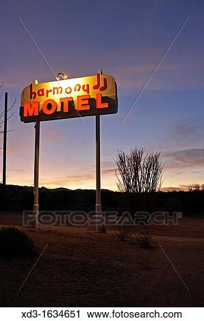 Harmony Motel, 29 Palms, Mojave Desert, California, USA View Large Photo Image Stock Image - Harmony Motel, 29 Palms, Mojave Desert, California, USA. Fotosearch