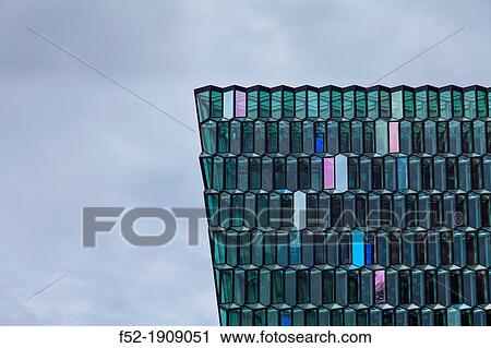 Harpa concert hall and conference centre in Reykjav? k, Iceland, Europe. View Large Photo Image Stock Image - Harpa concert hall and conference centre in Reykjav? k, Iceland, Europe.. Fotosearch