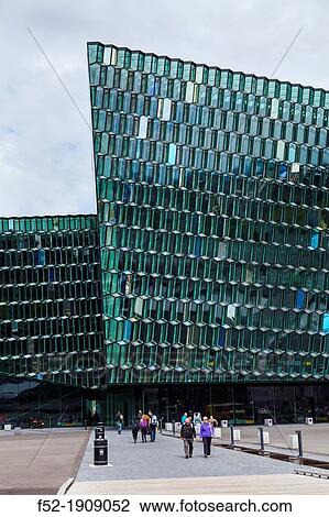 Harpa concert hall and conference centre in Reykjav? k, Iceland, Europe. View Large Photo Image Stock Image - Harpa concert hall and conference centre in Reykjav? k, Iceland, Europe.. Fotosearch