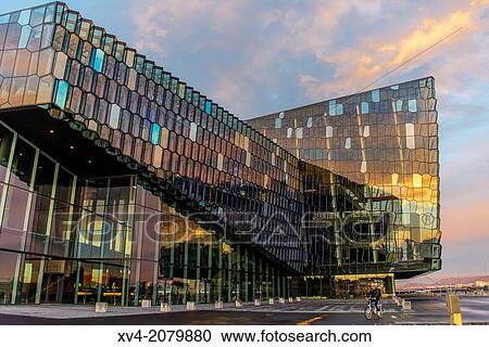Harpa concert hall, Reykjavik, Iceland. View Large Photo Image Stock Image - Harpa concert hall, Reykjavik, Iceland.. Fotosearch
