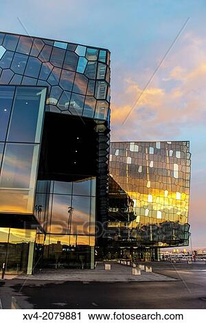 Harpa concert hall, Reykjavik, Iceland. View Large Photo Image Stock Image - Harpa concert hall, Reykjavik, Iceland.. Fotosearch