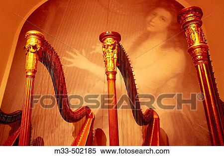 Harps in Music Museum. Prague. Czech Republic View Large Photo Image Stock Photography - Harps in Music Museum. Prague. Czech Republic. Fotosearch
