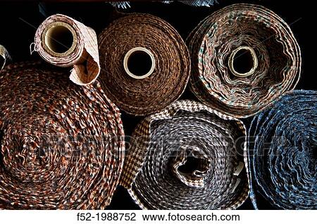 Stock Image - Harris Tweed. North Harris Island. Outer Hebrides. Scotland, UK.. Fotosearch
