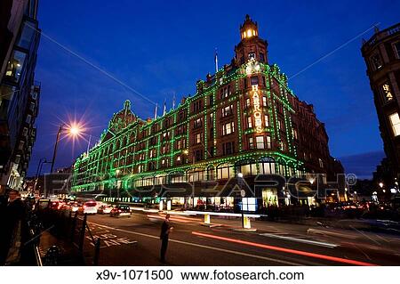 Harrod's Department Store, Knightsbridge, England. View Large Photo Image Stock Image - Harrod's Department Store, Knightsbridge, England.. Fotosearch