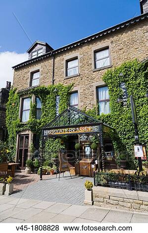 Harrogate Brasserie, Cheltenham Parade, Harrogate, North Yorkshire, England, UK. View Large Photo Image Stock Photo - Harrogate Brasserie, Cheltenham Parade, Harrogate, North Yorkshire, England, UK.. Fotosearch