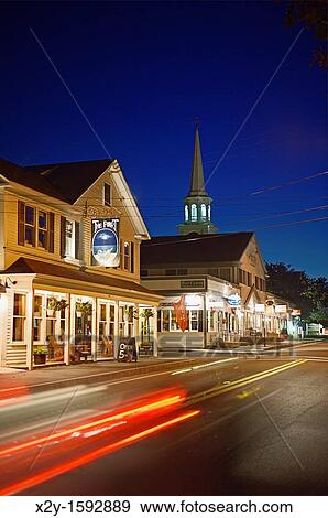 Stock Photo - Harwichport town center, Cape Cod, Ma. Fotosearch