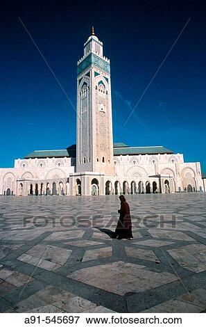 Hassan II Mosque, Casablanca. Morocco View Large Photo Image Stock Photo - Hassan II Mosque, Casablanca. Morocco. Fotosearch
