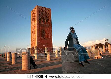 Hassan Tower at Rabat. Morocco. View Large Photo Image Picture - Hassan Tower at Rabat. Morocco.. Fotosearch