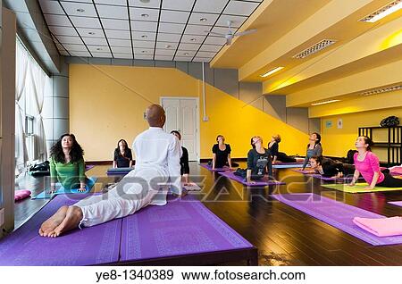 Hatha Yoga school, Chaoyang District, Beijing, China, Asia PR View Large Photo Image Stock Photo - Hatha Yoga school, Chaoyang District, Beijing, China, Asia PR. Fotosearch