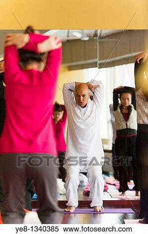 Stock Photography - Hatha Yoga school, Chaoyang District, Beijing, China, Asia PR. Fotosearch