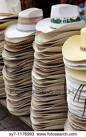 Hats for sale at the market in San Cristobal de Las Casas in Chiapas in Mexico View Large Photo Image Stock Image - Hats for sale at the market in San Cristobal de Las Casas in Chiapas in Mexico. Fotosearch