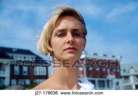 Stock Photograph - Haughty blonde. Fotosearch