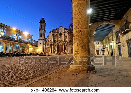 Havana Cuba Habana Vieja / Old Havana Catedral de La Habana, Catedral de la Virgen Maria de la Conception Immaculada Plaza de la Catedral View Large Photo Image Picture - Havana Cuba Habana Vieja / Old Havana Catedral de La Habana, Catedral de la Virgen Maria de la Conception Immaculada Plaza de la Catedral. Fotosearch