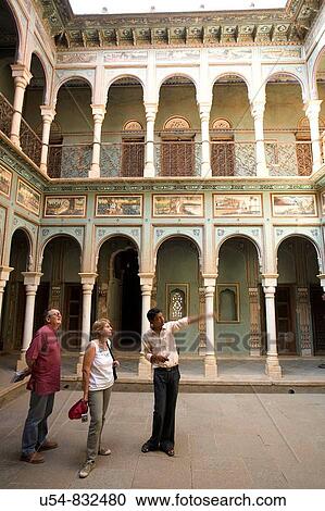 Haveli in Mukundgarh. Shekhavati region. Rajastan. India View Large Photo Image Stock Image - Haveli in Mukundgarh. Shekhavati region. Rajastan. India. Fotosearch