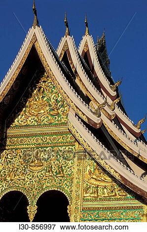 Haw Pha Bang temple, Luang Prabang, Laos View Large Photo Image Stock Photo - Haw Pha Bang temple, Luang Prabang, Laos. Fotosearch