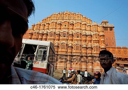 Hawa Mahal Palace of Winds Jaipur Rajasthan, India. View Large Photo Image Stock Photography - Hawa Mahal Palace of Winds Jaipur Rajasthan, India.. Fotosearch