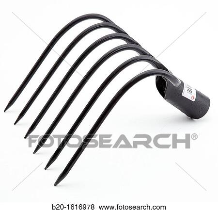Hay rakes, Fork, Agricultural and gardening hand tools Stock Photo ...