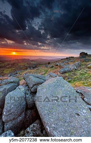Hayne Down, Dartmoor National Park, Manaton, West Devon, England, UK, Europe. View Large Photo Image Stock Photo - Hayne Down, Dartmoor National Park, Manaton, West Devon, England, UK, Europe.. Fotosearch