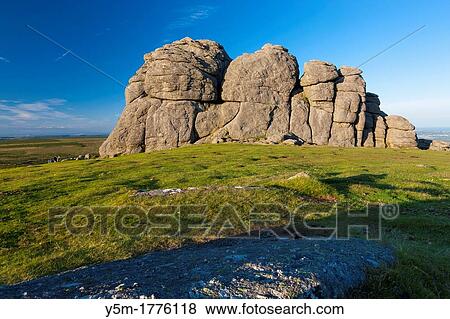 Haytor Rocks, Dartmoor National Park, Devon, England View Large Photo Image Stock Photo - Haytor Rocks, Dartmoor National Park, Devon, England. Fotosearch