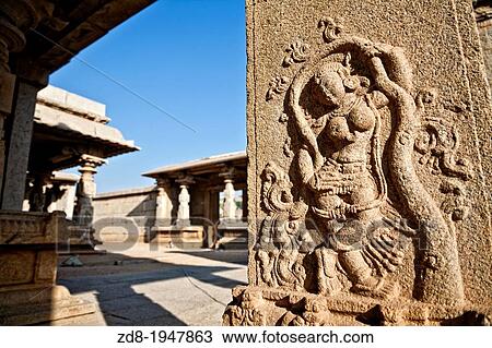 Stock Image - hazararama temple in hampi. india.. Fotosearch