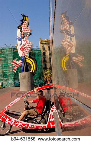 ? Head? by Roy Lichtenstein (Nueva York 1923-97). Barcelona. Catalonia. Spain View Large Photo Image Stock Photo - ? Head? by Roy Lichtenstein (Nueva York 1923-97). Barcelona. Catalonia. Spain. Fotosearch