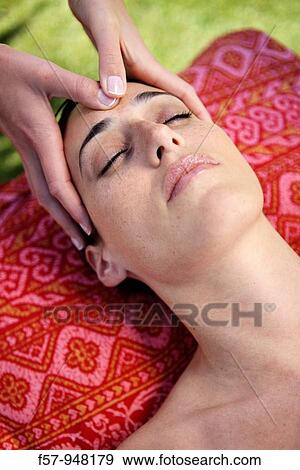 Head massage View Large Photo Image Stock Photo - Head massage. Fotosearch