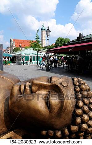 Head of a Buddha at Viktualenmarkt in Munich1015 View Large Photo Image Stock Image - Head of a Buddha at Viktualenmarkt in Munich1015. Fotosearch