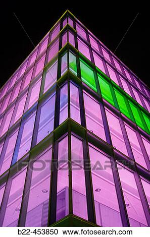 Headquarters of the company Verbundnetz Gas AG. Lighting designer: James Turrell. Leipzig. Germany. View Large Photo Image Stock Image - Headquarters of the company Verbundnetz Gas AG. Lighting designer: James Turrell. Leipzig. Germany.. Fotosearch