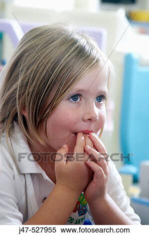 Headshot, 4 year old girl at nursery View Large Photo Image Stock Photography - Headshot, 4 year old girl at nursery. Fotosearch