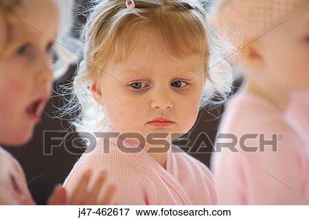 Headshot of a 3 year old girl in a ballet class. View Large Photo Image Stock Photo - Headshot of a 3 year old girl in a ballet class.. Fotosearch