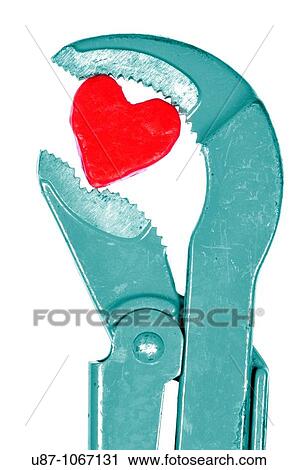 Heart Shape in adjustable wrench View Large Photo Image Stock Image - Heart Shape in adjustable wrench. Fotosearch