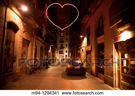 Stock Image - heart-shaped light. Fotosearch