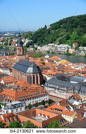 Stock Image - Heidelberg Germany DE Europe Neckar River.. Fotosearch