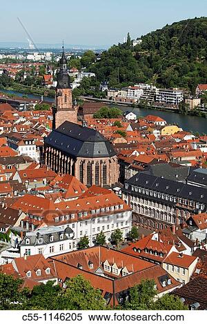 Heidelberg, old town, Heiliggeistkirche, St Spirit church, Baden-W? rttemberg, Germany View Large Photo Image Stock Photography - Heidelberg, old town, Heiliggeistkirche, St Spirit church, Baden-W? rttemberg, Germany. Fotosearch