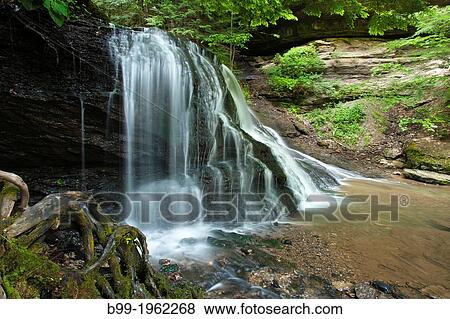 HELLS HOLLOW WATERFALL HELLS RUN SLIPPERY ROCK CREEK GORGE MCCONNELLS MILL STATE PARK, PENNSYLVANIA, USA. View Large Photo Image Stock Photo - HELLS HOLLOW WATERFALL HELLS RUN SLIPPERY ROCK CREEK GORGE MCCONNELLS MILL STATE PARK, PENNSYLVANIA, USA.. Fotosearch