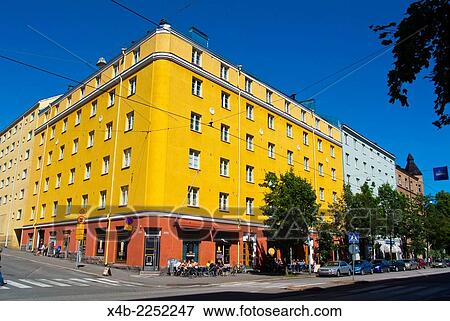 Helsinginkatu street, Kallio district, Helsinki, Finland, Europe. View Large Photo Image Stock Photo - Helsinginkatu street, Kallio district, Helsinki, Finland, Europe.. Fotosearch