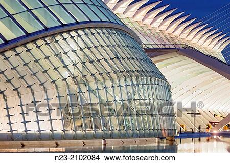 Hemispheric and Museum Principe Felipe, City of Arts and Sciences, Valencia, Spain. View Large Photo Image Picture - Hemispheric and Museum Principe Felipe, City of Arts and Sciences, Valencia, Spain.. Fotosearch