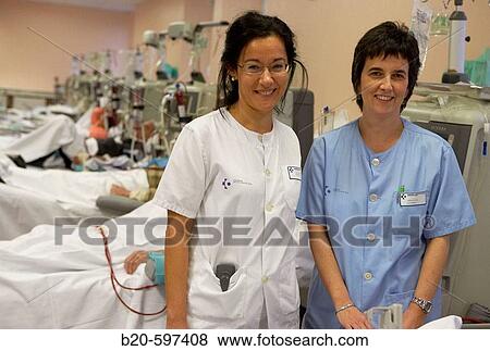 Stock Photo - Hemodialysis. Hospital de Zumarraga, Gipuzkoa, Euskadi, Spain. Fotosearch