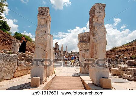 Heracles Gate, antique city of Ephesus, Efes, Turkey, Western Asia View Large Photo Image Stock Image - Heracles Gate, antique city of Ephesus, Efes, Turkey, Western Asia. Fotosearch