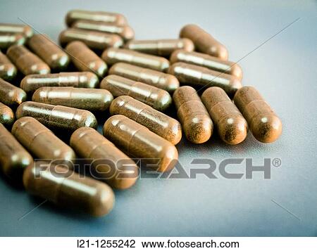 Herbal pills View Large Photo Image Stock Image - Herbal pills. Fotosearch